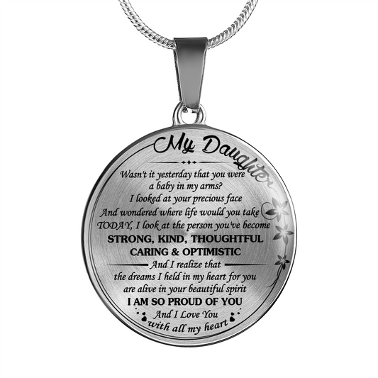 MY DAUGHTER - REAL 18K GOLD FINISH & SILVER VERSION