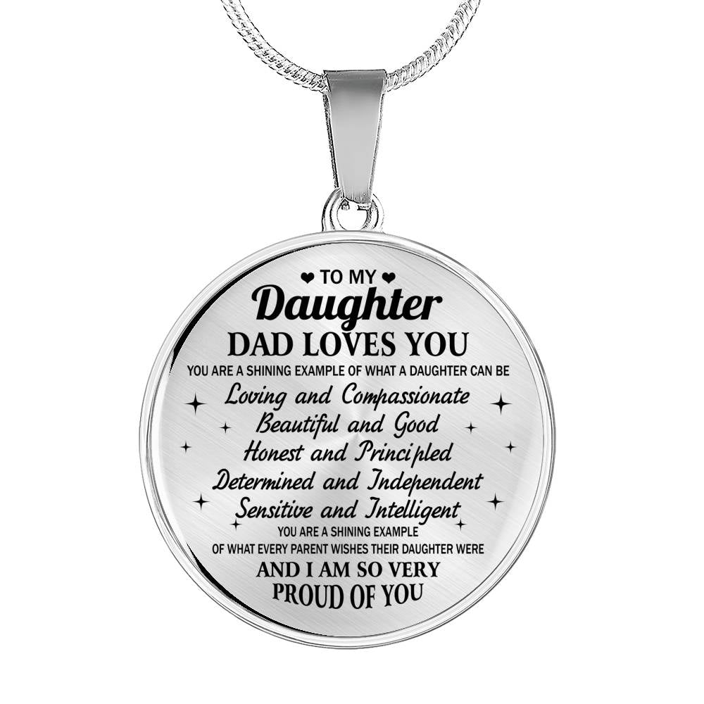 TO MY DAUGHTER - PROUD OF YOU- GIFT FROM DAD
