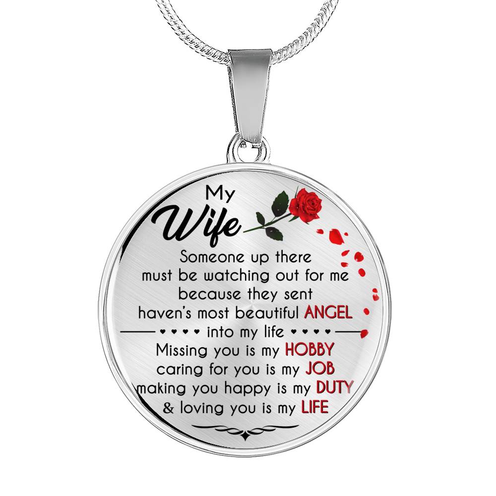 MY WIFE - BEAUTIFUL ANGEL - NECKLACE & BANGLE