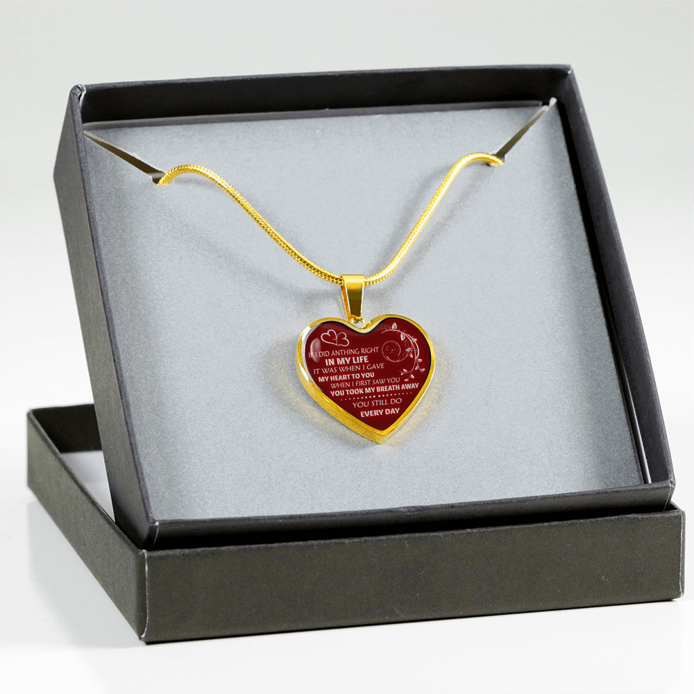 I DID GAVE MY HEART TO YOU - REAL 18K GOLD FINISH