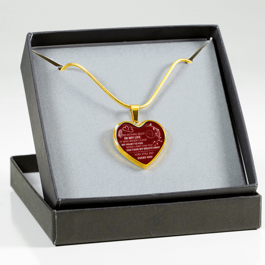I DID GAVE MY HEART TO YOU - REAL 18K GOLD FINISH