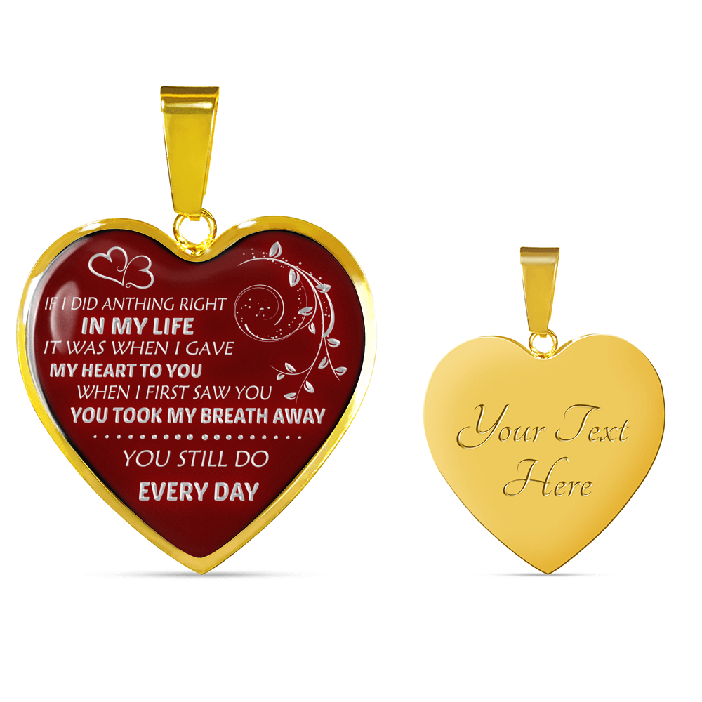 I DID GAVE MY HEART TO YOU - REAL 18K GOLD FINISH