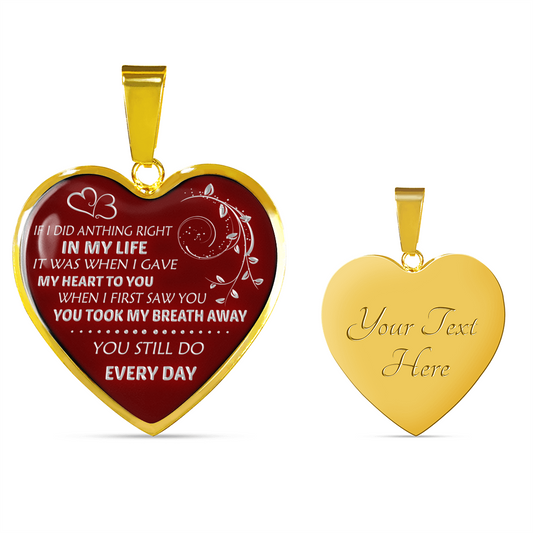 I DID GAVE MY HEART TO YOU - REAL 18K GOLD FINISH
