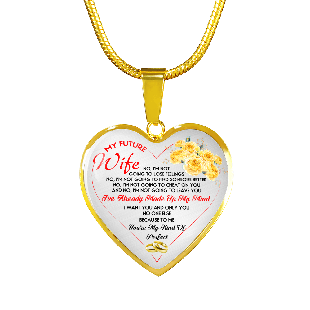 MY FUTURE WIFE - NECKLACE & BANGLE - REAL 18K GOLD FINISH