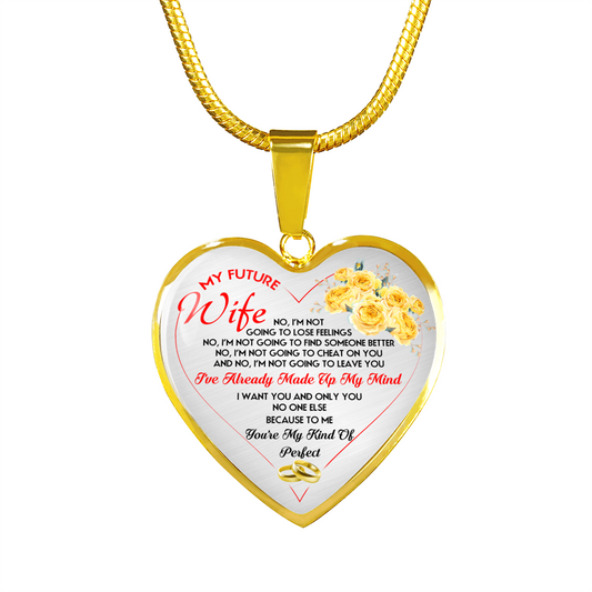 MY FUTURE WIFE - NECKLACE & BANGLE - REAL 18K GOLD FINISH