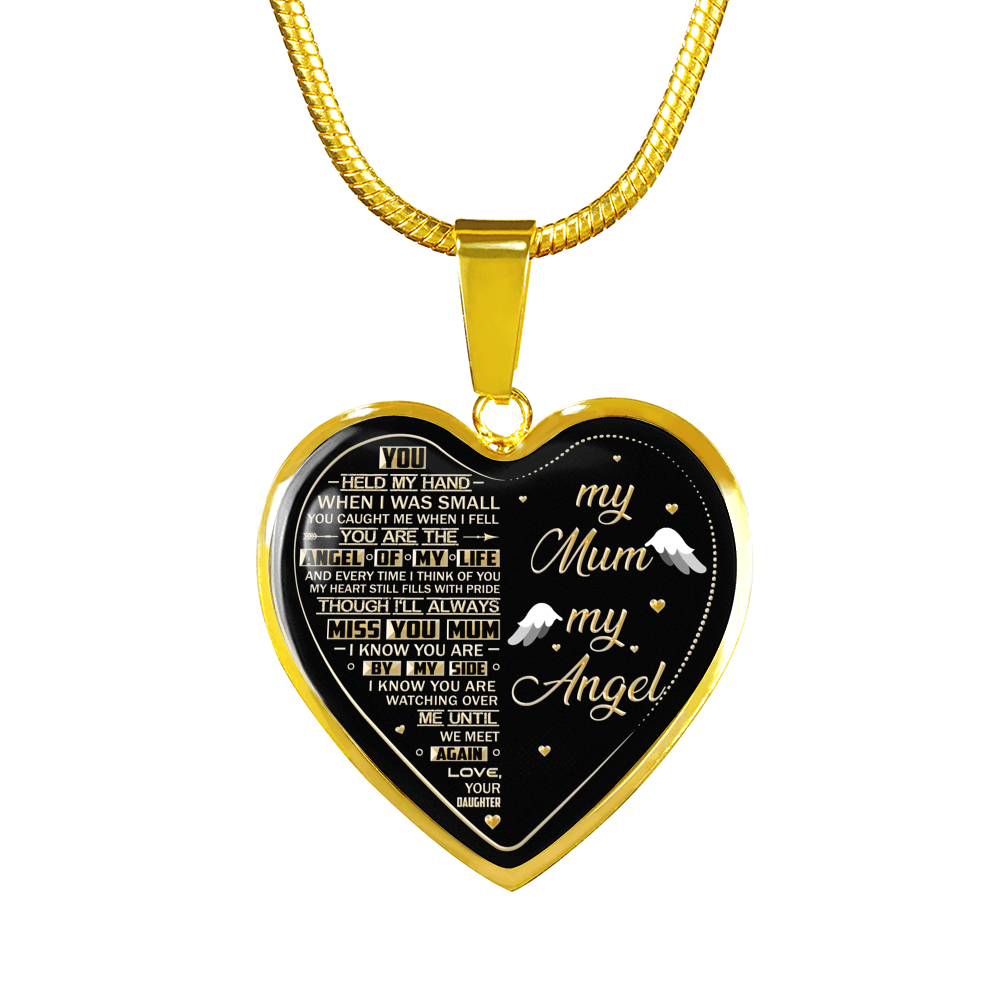 MY MUM MY ANGEL - 18K GOLD FINISH - NECKLACE & BANGLE