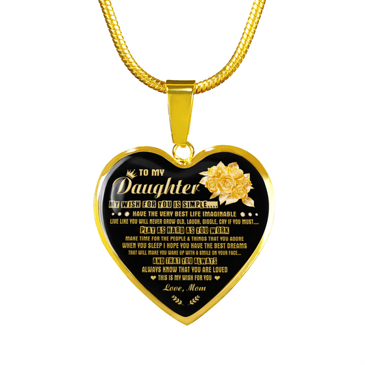 DAUGHTER MOM - MY WISH (GOLD)
