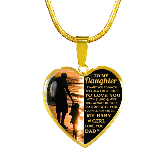 DAUGHTER DAD -  BABY GIRL (GOLD)