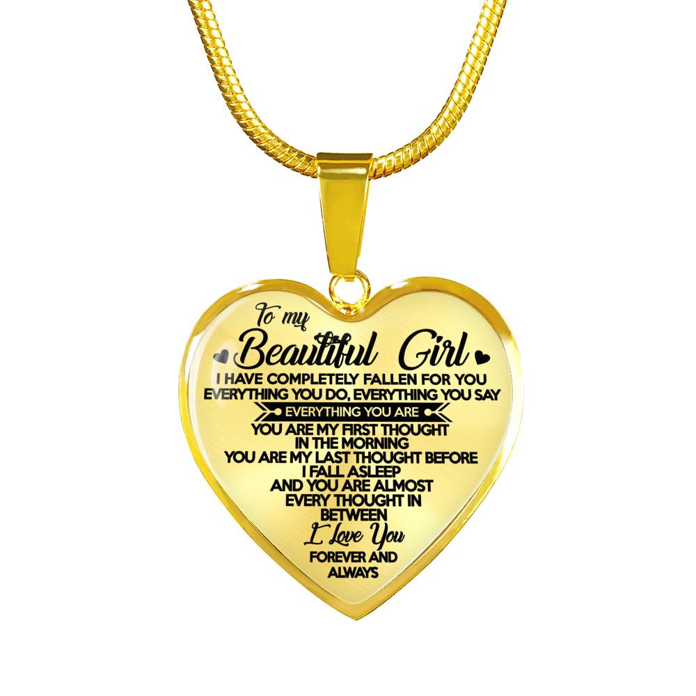 TO MY BEAUTIFUL GIRL - FOREVER AND ALWAYS