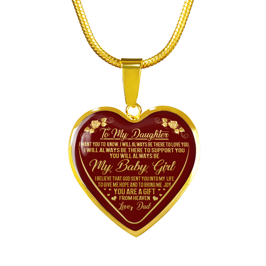 DAUGHTER DAD - GIFT (18K GOLD FINISH)