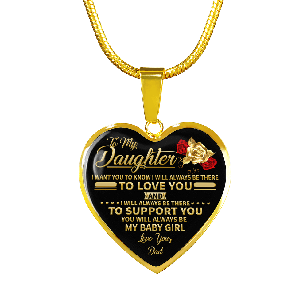 DAUGHTER DAD - MY BABY GIRL (18K GOLD FINISH)