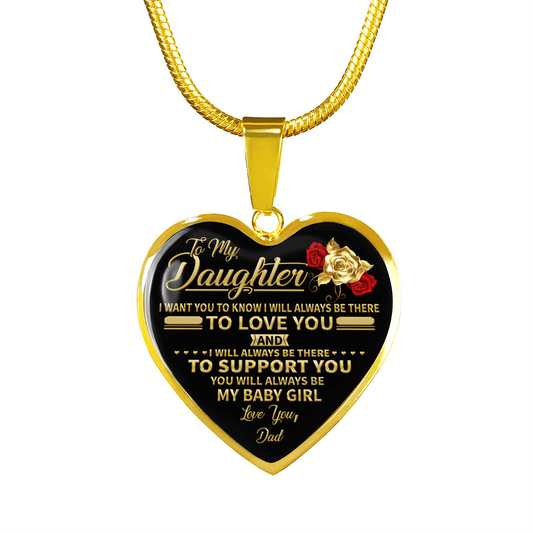 DAUGHTER DAD - MY BABY GIRL (18K GOLD FINISH)