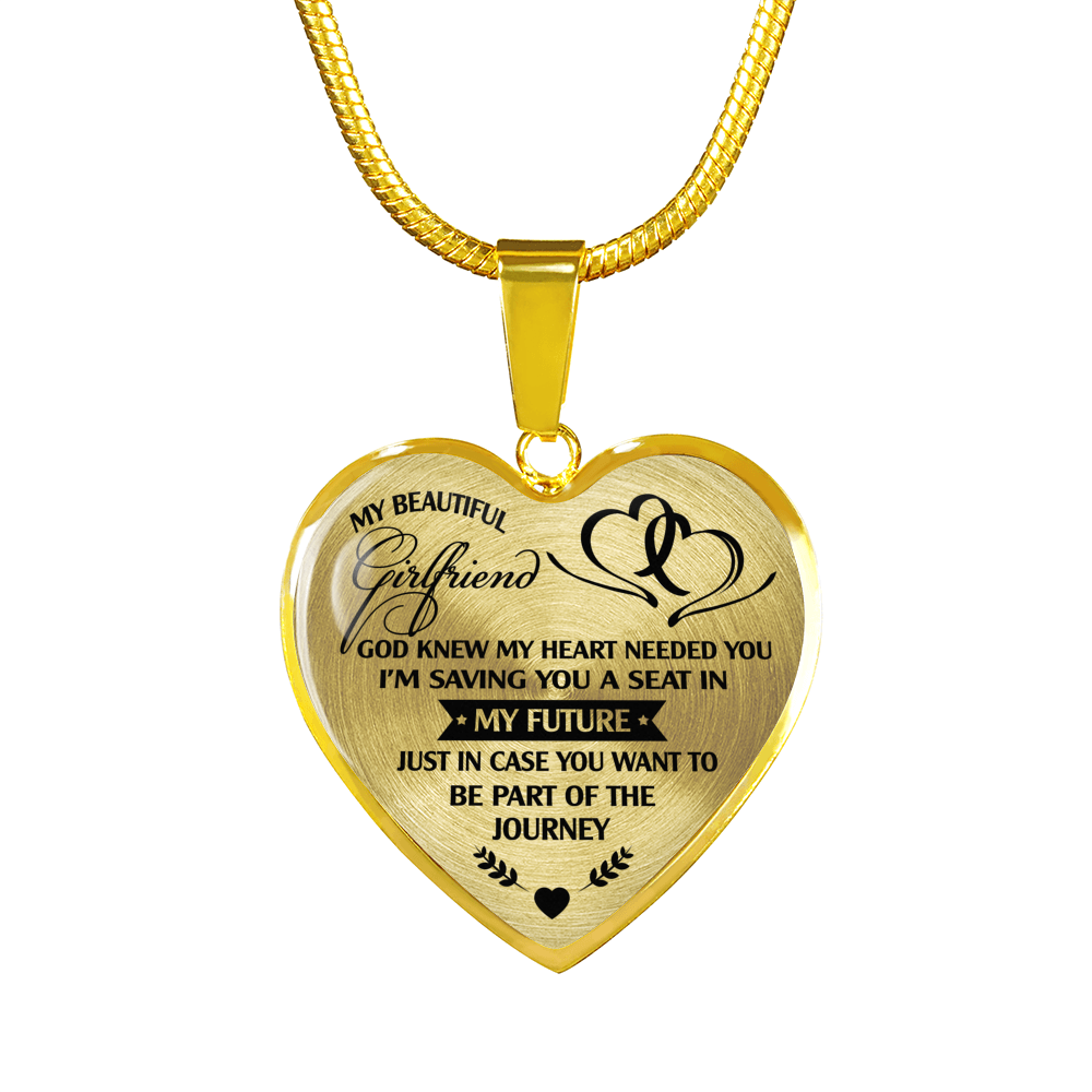 MY BEAUTIFUL GIRLFRIEND - REAL 18K GOLD FINISH - NECKLACE & BANGLE