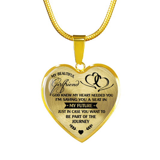 MY BEAUTIFUL GIRLFRIEND - REAL 18K GOLD FINISH - NECKLACE & BANGLE