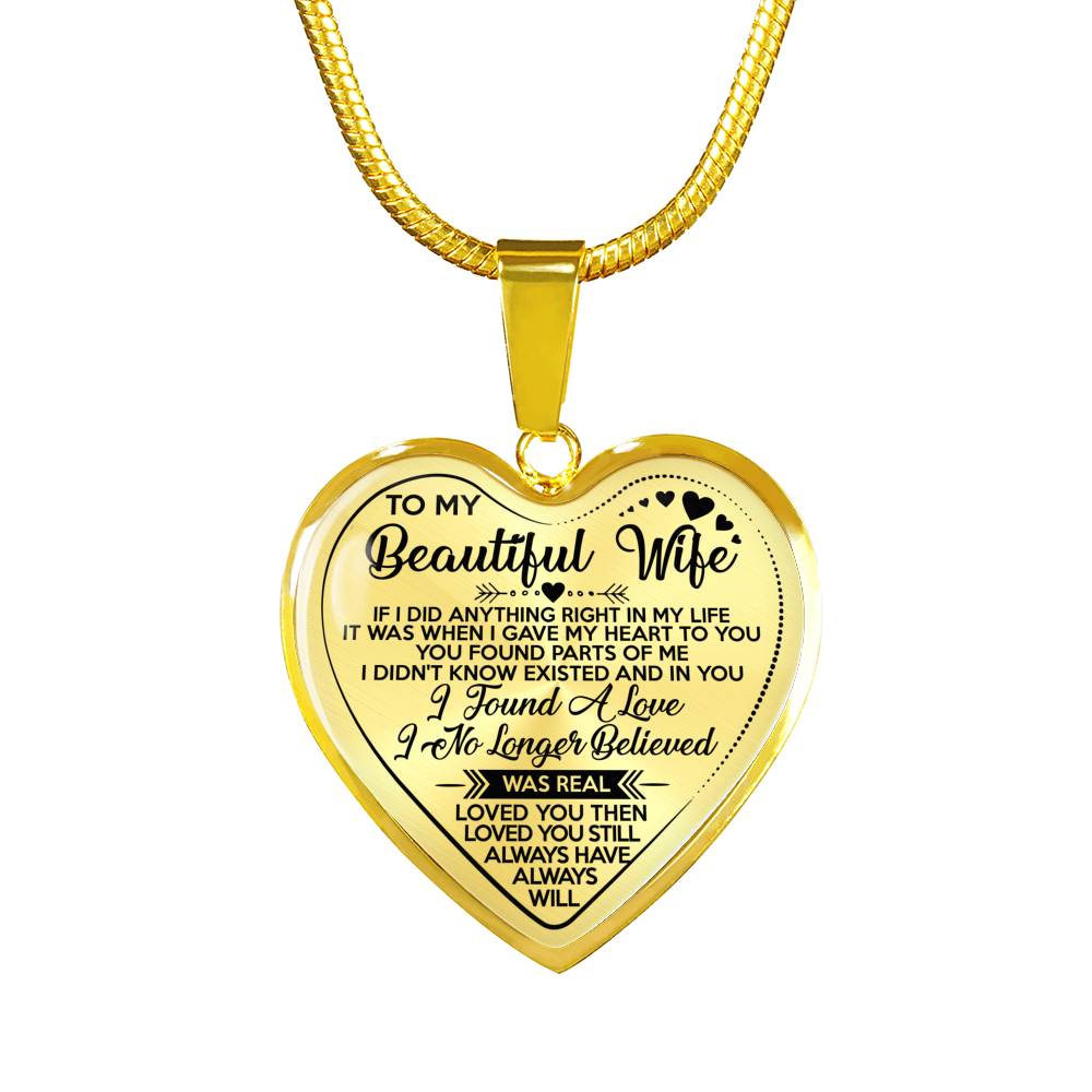 TO MY BEAUTIFUL WIFE - PARTS OF ME