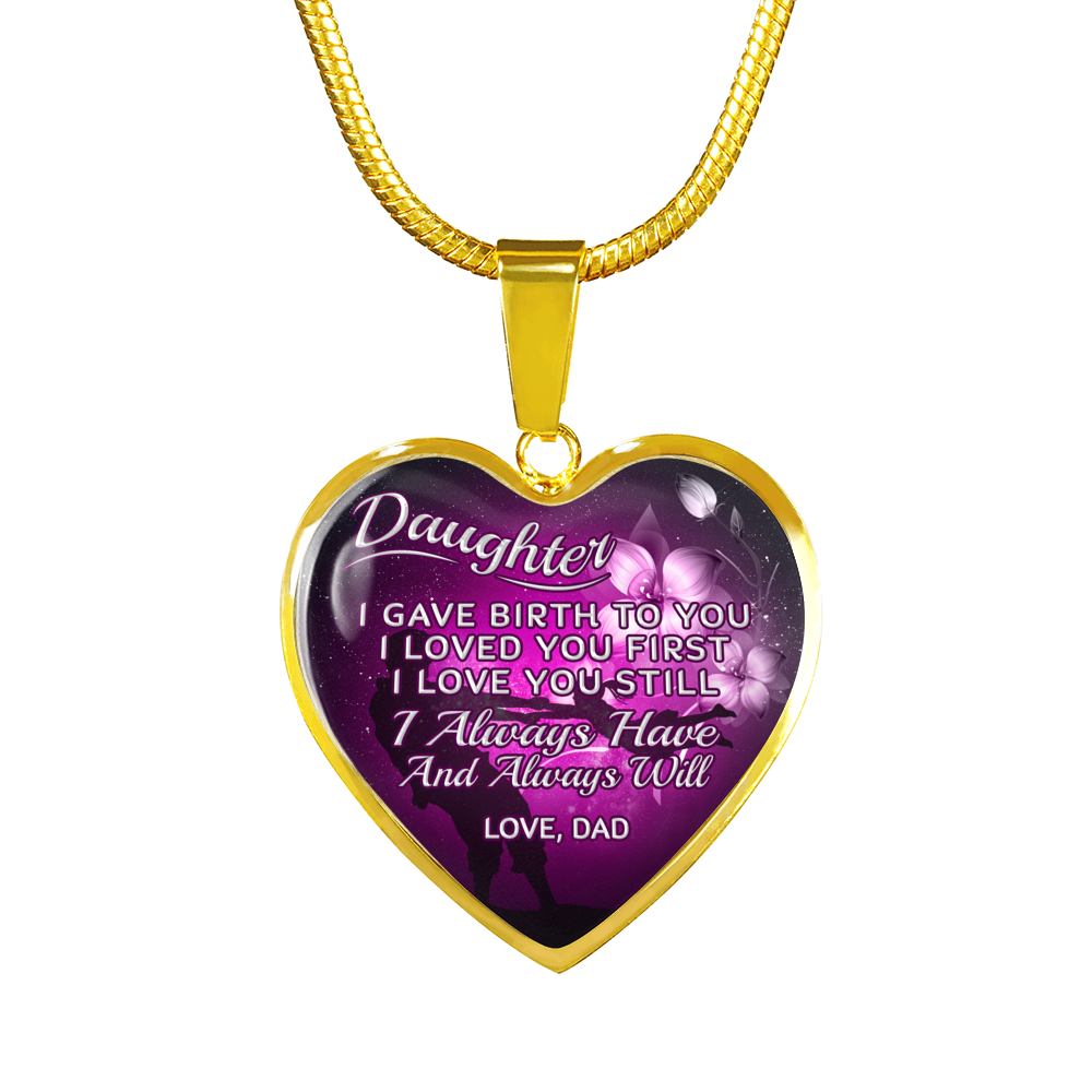 DAUGHTER DAD NECKLACE - ALWAYS HAVE ALWAYS WILL