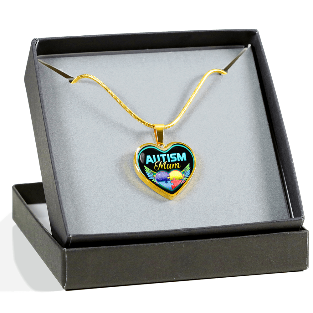 AUTISM MUM - REAL 18K GOLD FINISH - NECKLACE & BANGLE