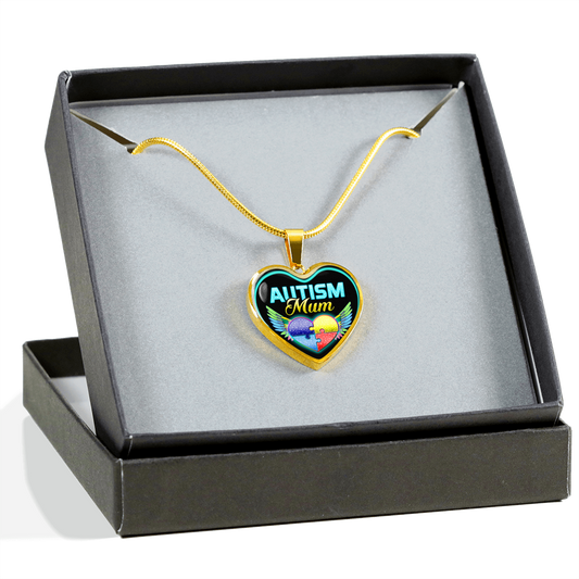 AUTISM MUM - REAL 18K GOLD FINISH - NECKLACE & BANGLE