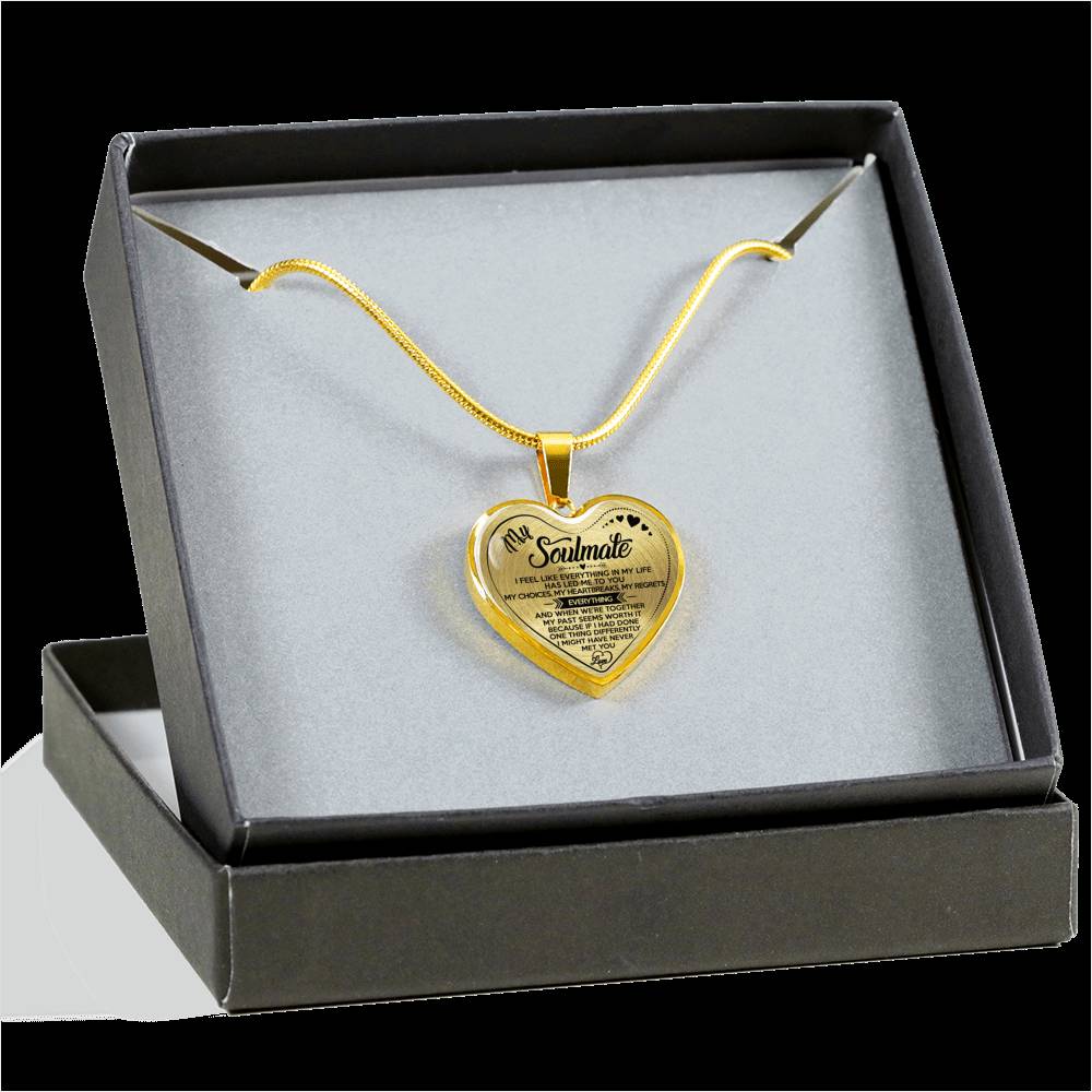 MY SOULMATE - LUXURY NECKLACE - REAL 18K GOLD FINISH & SILVER VERSION