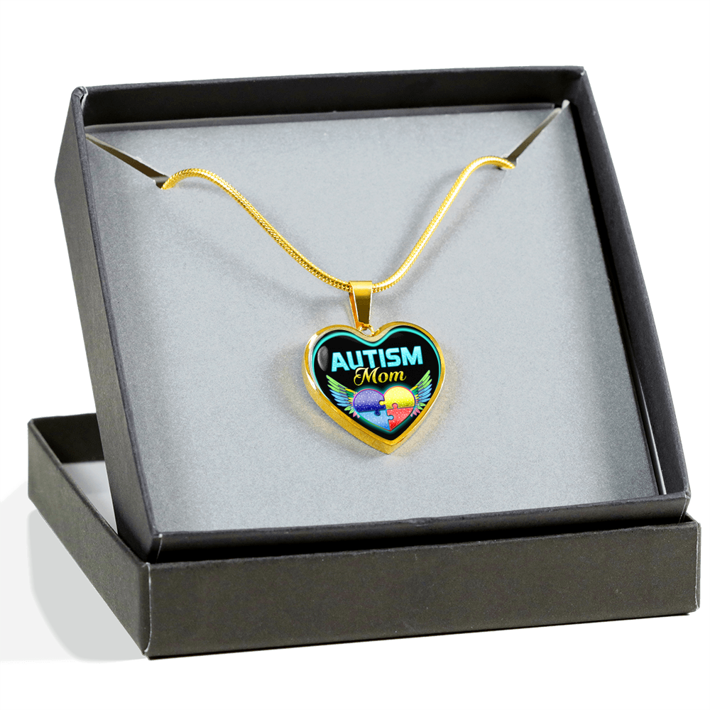 FOR AUTISM MOMS - REAL 18K GOLD FINISH - NECKLACE & BANGLE