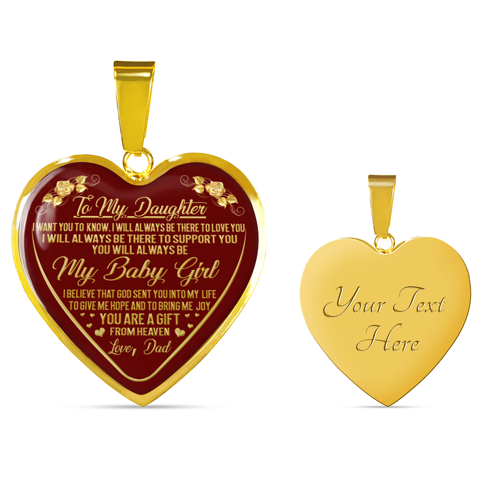 DAUGHTER DAD - GIFT (18K GOLD FINISH)