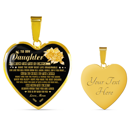 DAUGHTER MOM - MY WISH (GOLD)