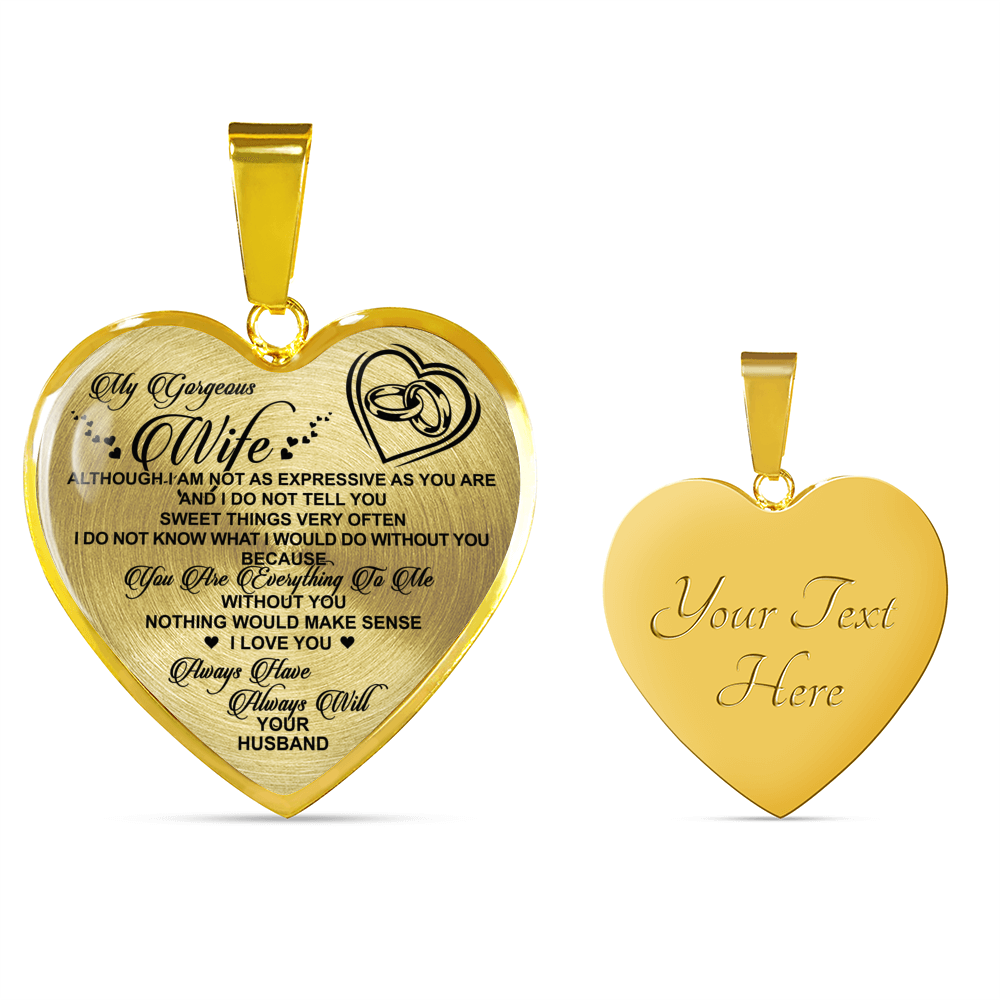 MY GORGEOUS WIFE - REAL 18K GOLD FINISH VERSION & SILVER VERSION