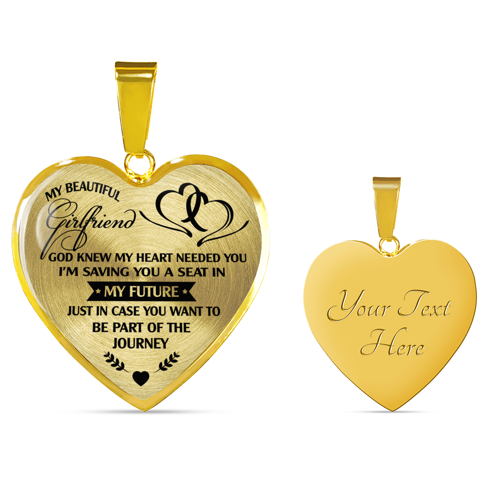 MY BEAUTIFUL GIRLFRIEND - REAL 18K GOLD FINISH - NECKLACE & BANGLE