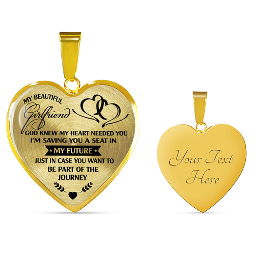 MY BEAUTIFUL GIRLFRIEND - REAL 18K GOLD FINISH - NECKLACE & BANGLE