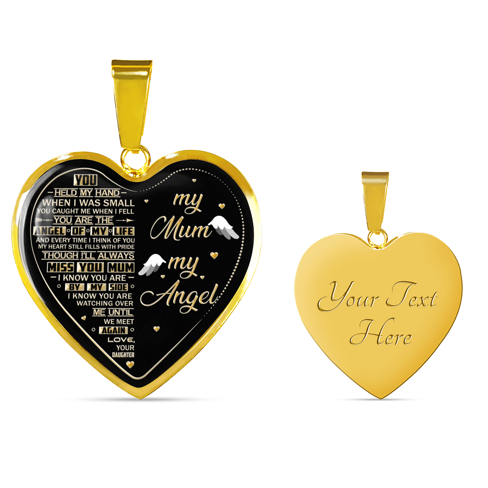 MY MUM MY ANGEL - 18K GOLD FINISH - NECKLACE & BANGLE