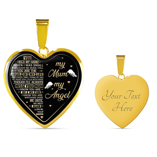 MY MUM MY ANGEL - 18K GOLD FINISH - NECKLACE & BANGLE