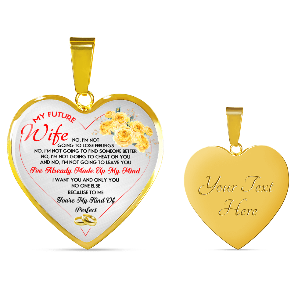 MY FUTURE WIFE - NECKLACE & BANGLE - REAL 18K GOLD FINISH