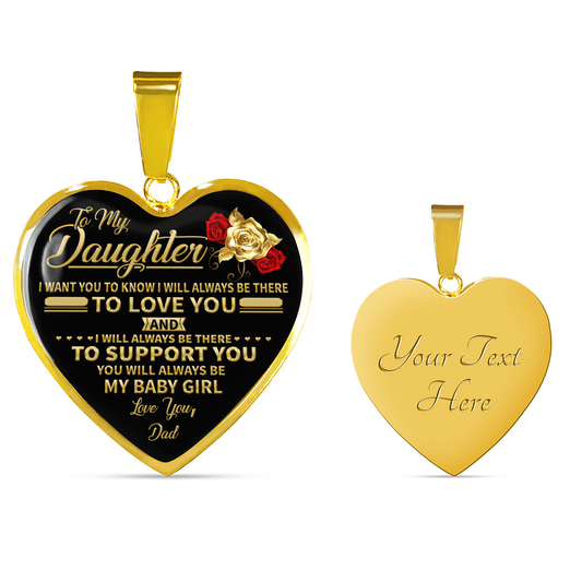 DAUGHTER DAD - MY BABY GIRL (18K GOLD FINISH)