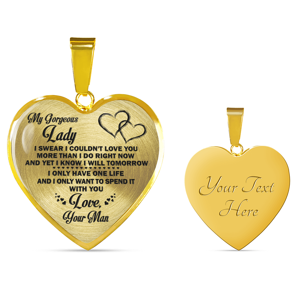 MY GORGEOUS LADY - REAL 18K GOLD FINISH