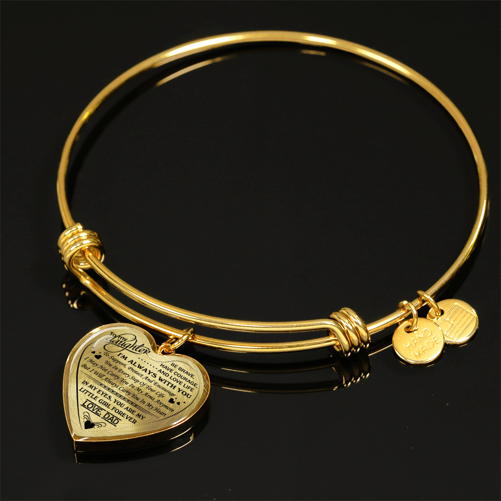 MY DAUGHTER - REAL 18K GOLD FINISH - NECKLACE & BANGLE