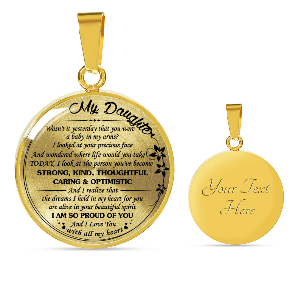 MY DAUGHTER - REAL 18K GOLD FINISH & SILVER VERSION