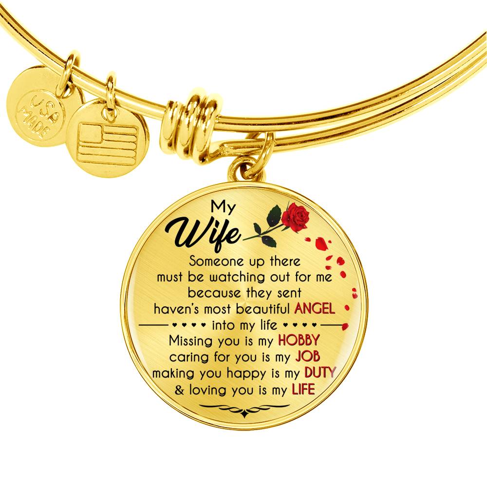 MY WIFE - BEAUTIFUL ANGEL - NECKLACE & BANGLE