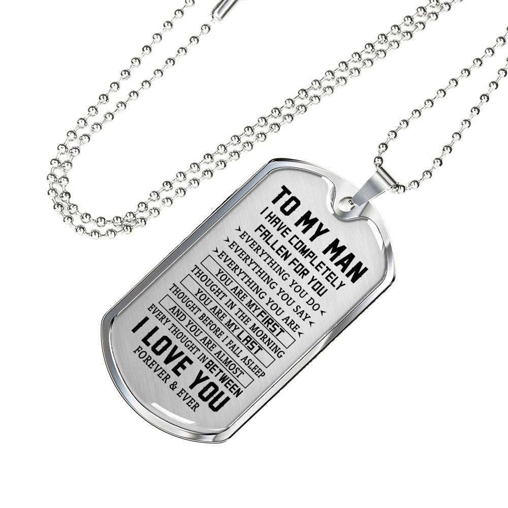 TO MY MAN - PREMIUM DOG TAG