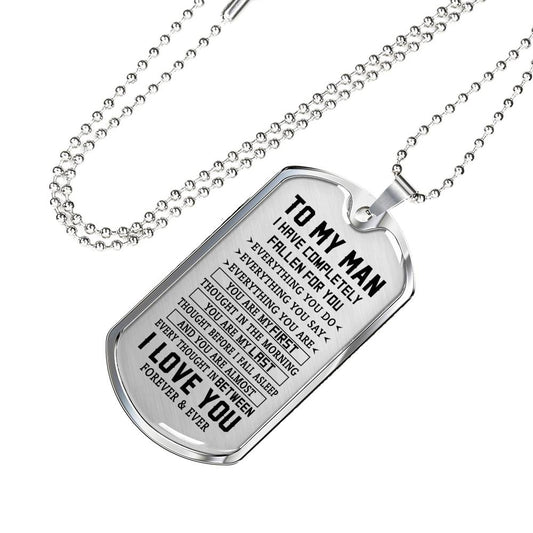 TO MY MAN - PREMIUM DOG TAG