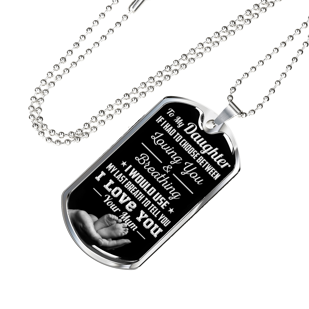 DAUGHTER MUM - LAST BREATH (SILVER)