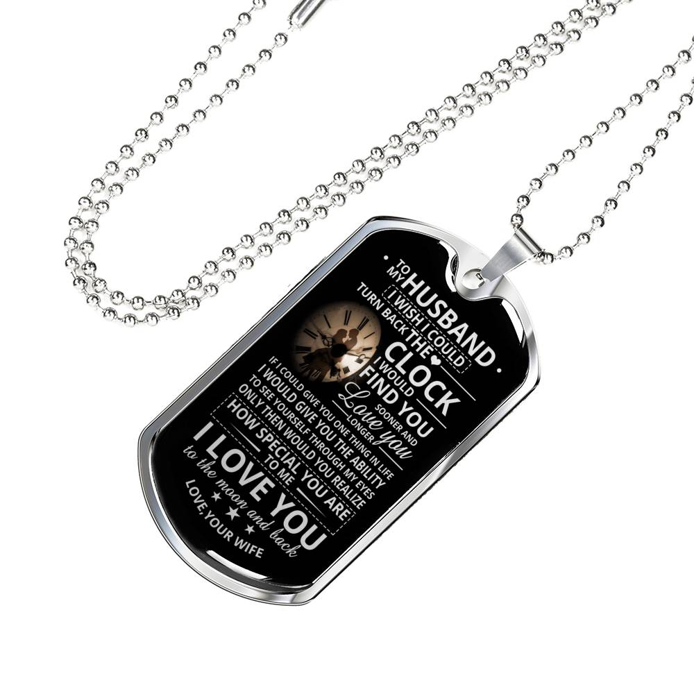 HUSBAND WIFE - I'D FIND YOU SOONER - PREMIUM DOG TAG