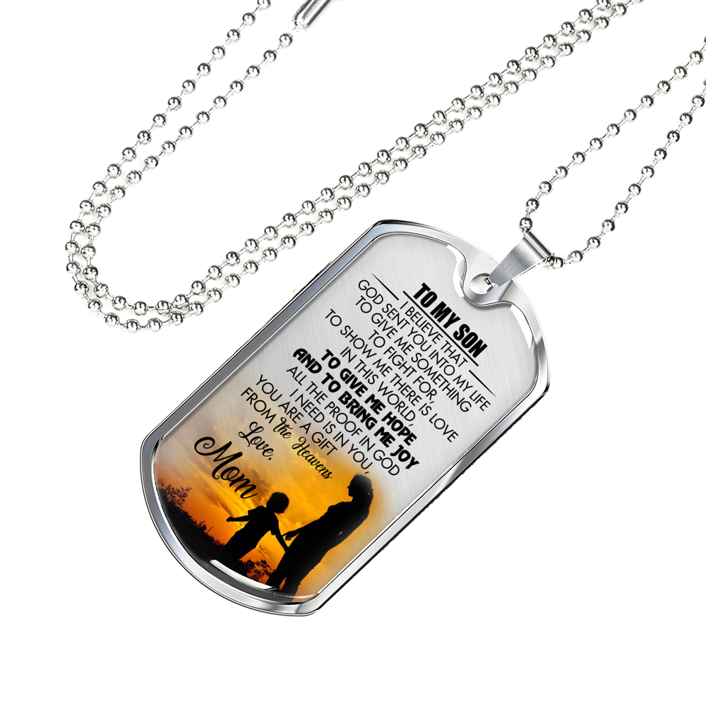 SON MOM - GIFT FROM HEAVEN (SILVER)
