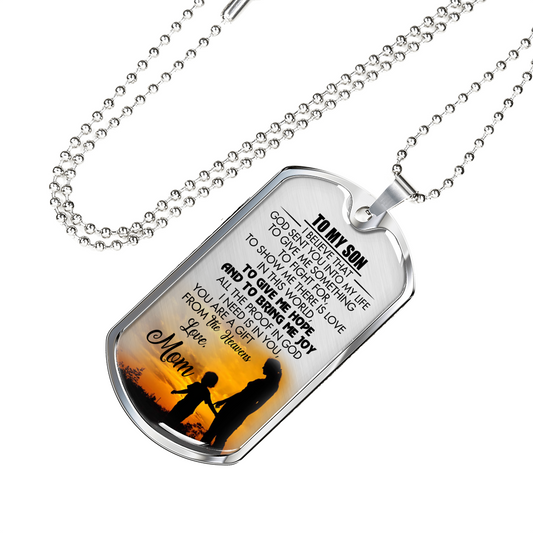 SON MOM - GIFT FROM HEAVEN (SILVER)