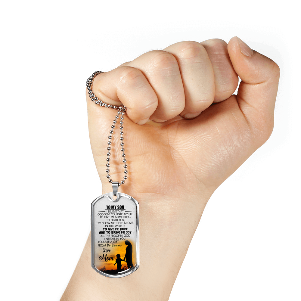 SON MOM - GIFT FROM HEAVEN (SILVER)
