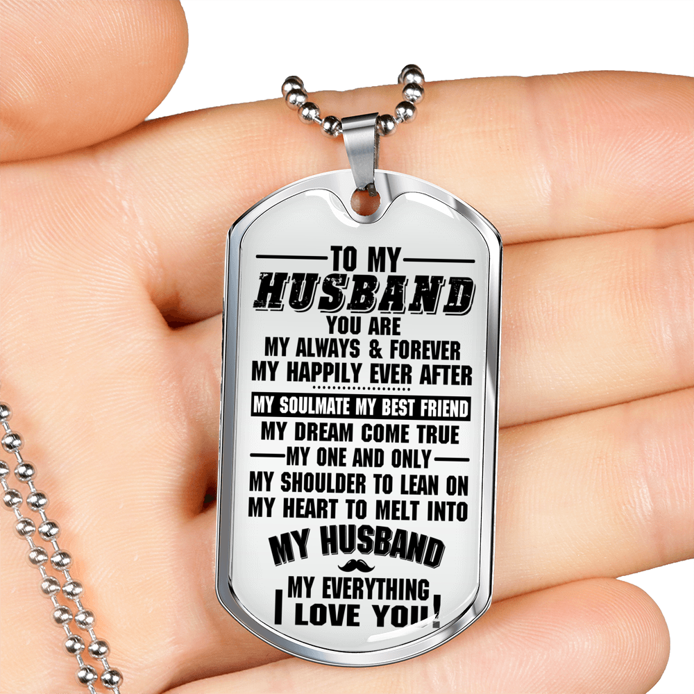 TO MY HUSBAND - DOG TAG