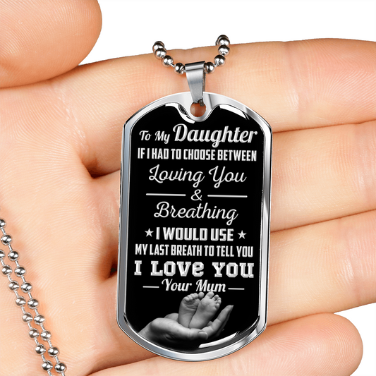 DAUGHTER MUM - LAST BREATH (SILVER)