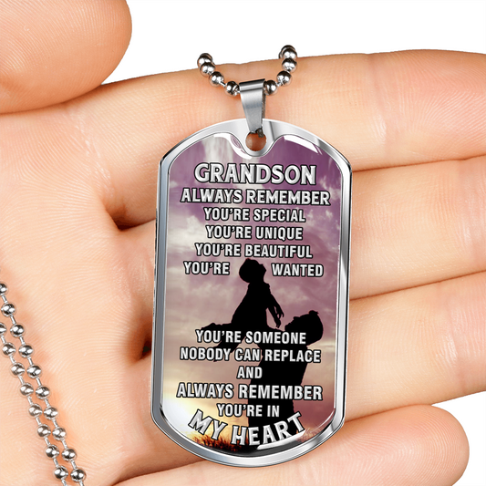 TO GRANDSON - IN MY HEART