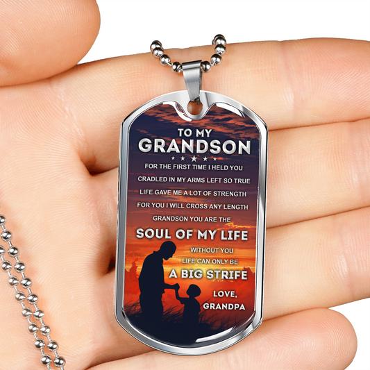 MY GRANDSON - SOUL OF MY LIFE (SILVER)