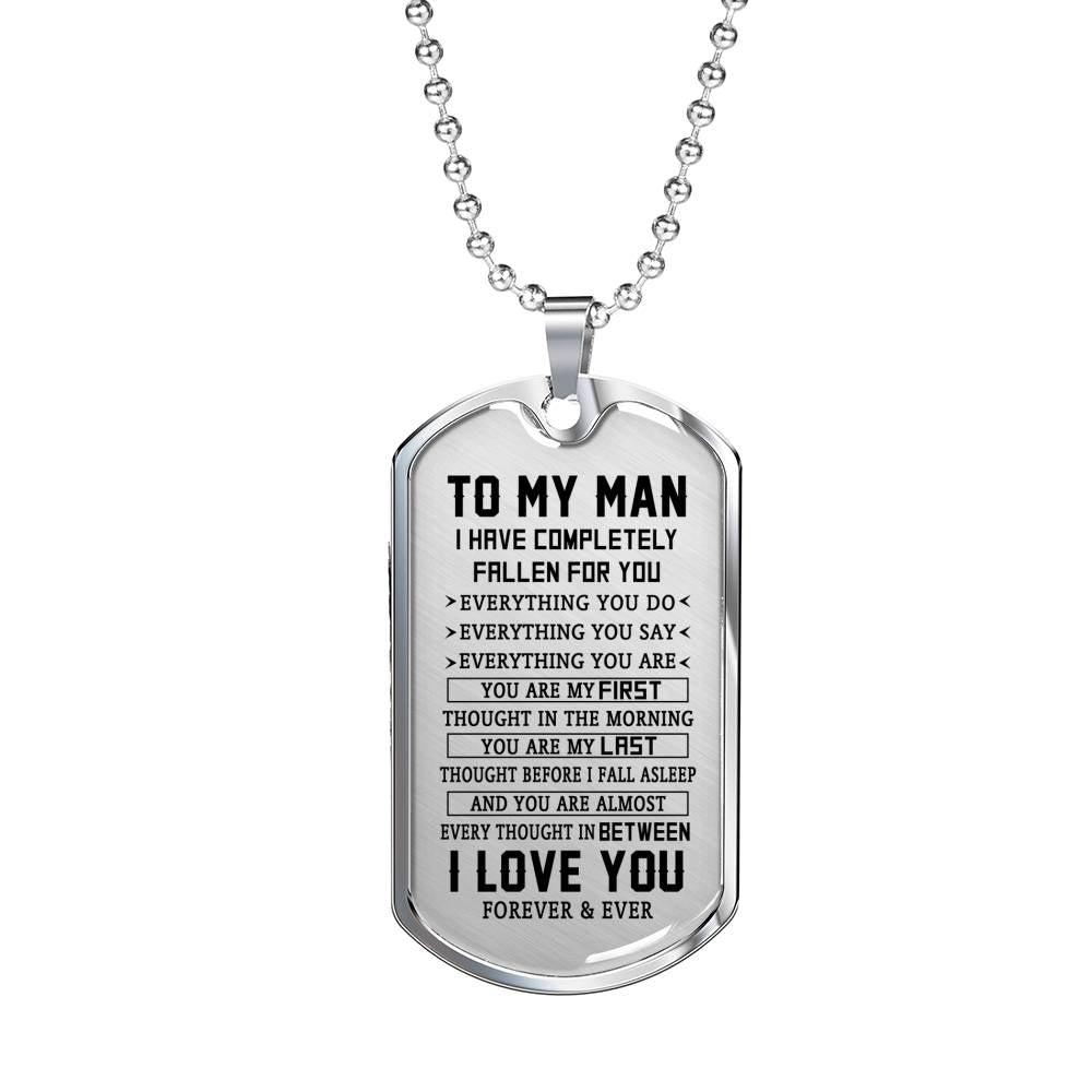 TO MY MAN - PREMIUM DOG TAG