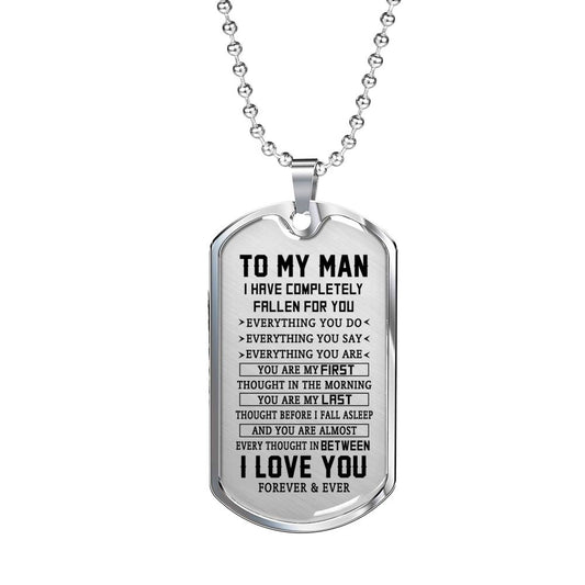 TO MY MAN - PREMIUM DOG TAG